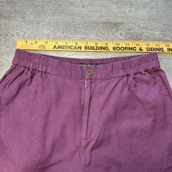 Gudrun Sjoden Cotton Pants Elastic Waist Plum Purple Small - Picture 10 of 14